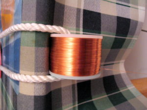 Enamel wire to make the coils.