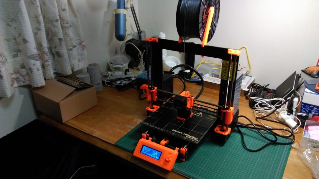 Prusa Mk2 3D Printer. Test printing!