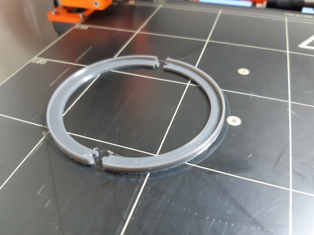 Doorknob shim printed on a Prusa Mk2 3D printer